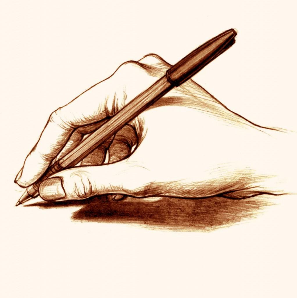 Рука с ручкой